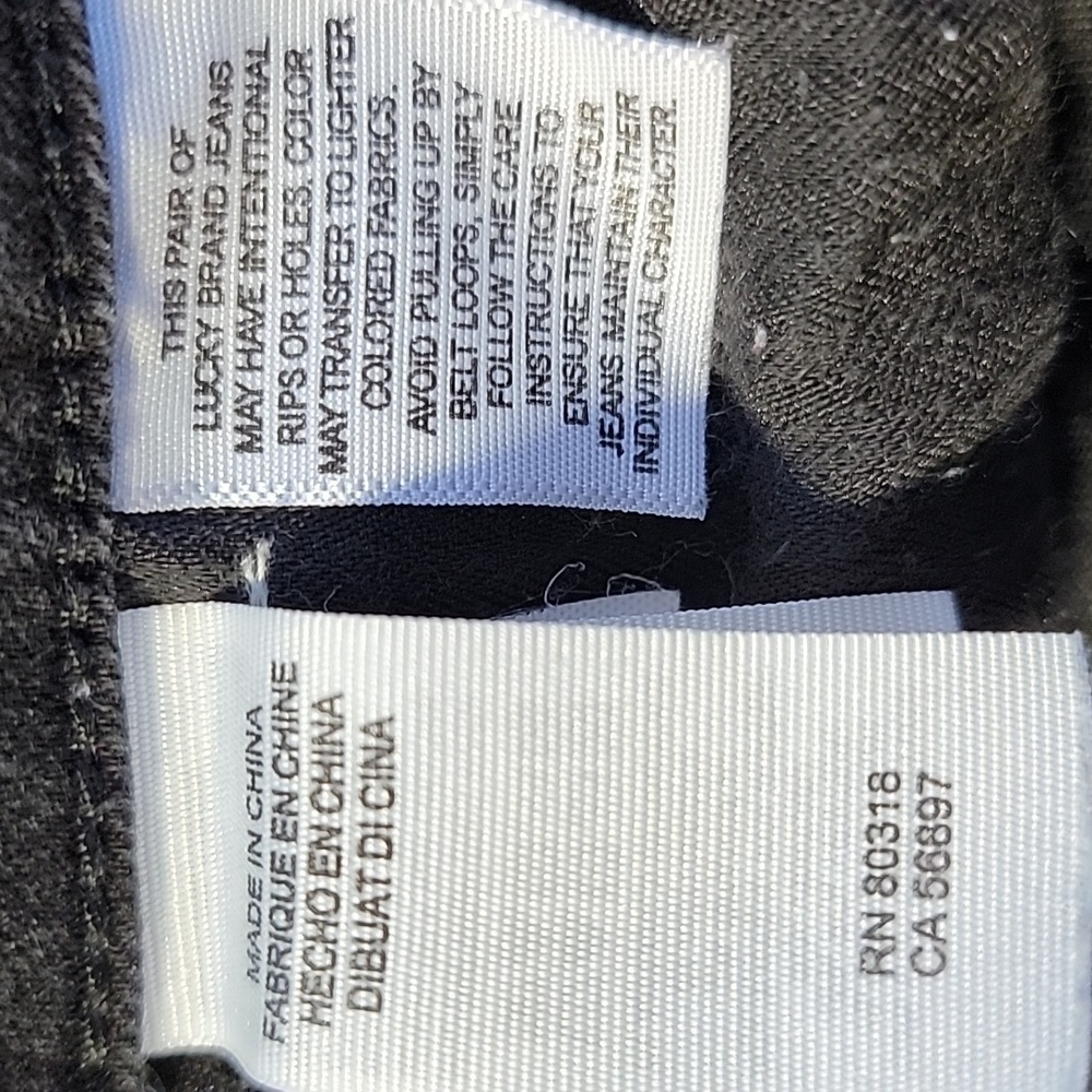 Lucky Brand Lolita Skinny Black Denim 5 Pocket Jeans Size 8/29 EUC - Picture 7 of 13